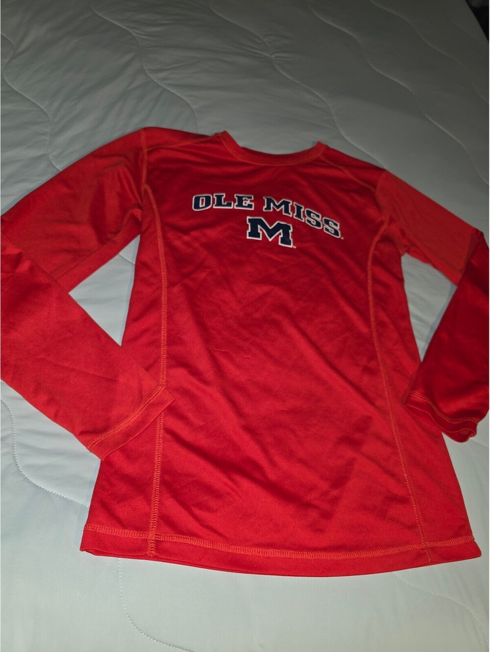 Ole Miss Rebels NCAA Branded True Sport Softball Long Sleeve T-Shirt - Red